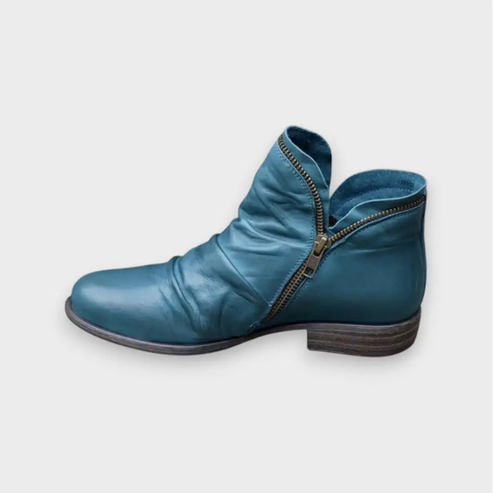 Leather Supportive Ankle Boots