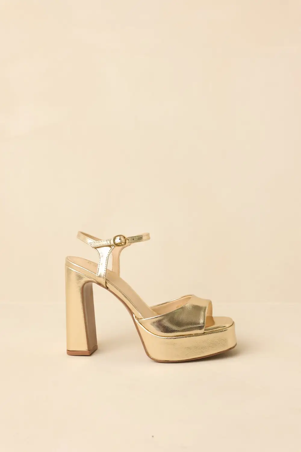 Graceful Faux Leather Leather Heels