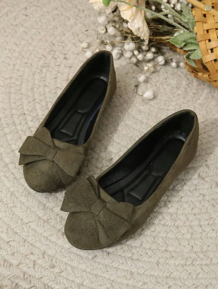  Comfortable Bow Slip On Shoes Apparel