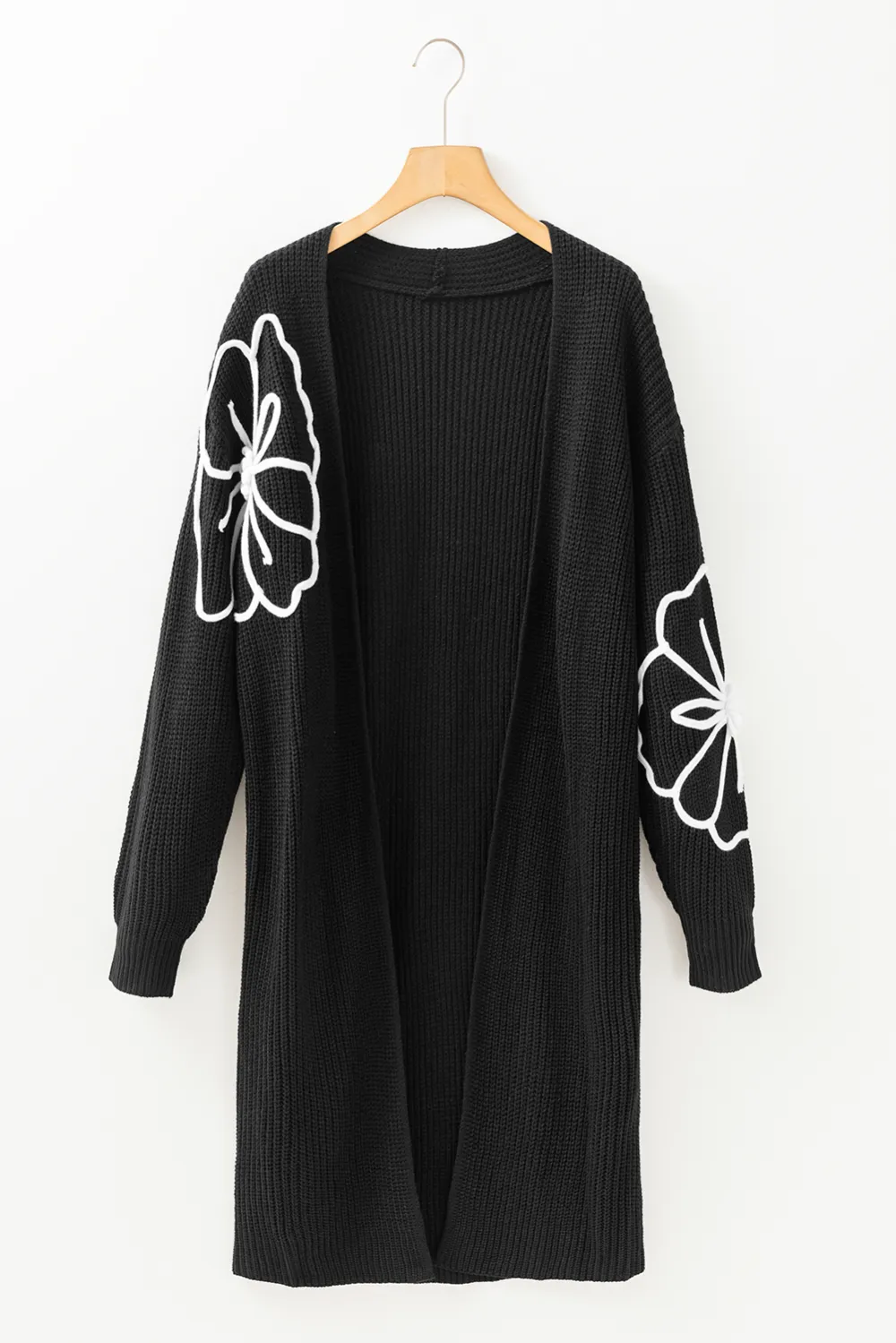 Everyday Layer Open Front Drop Shoulder Longline Cardigan