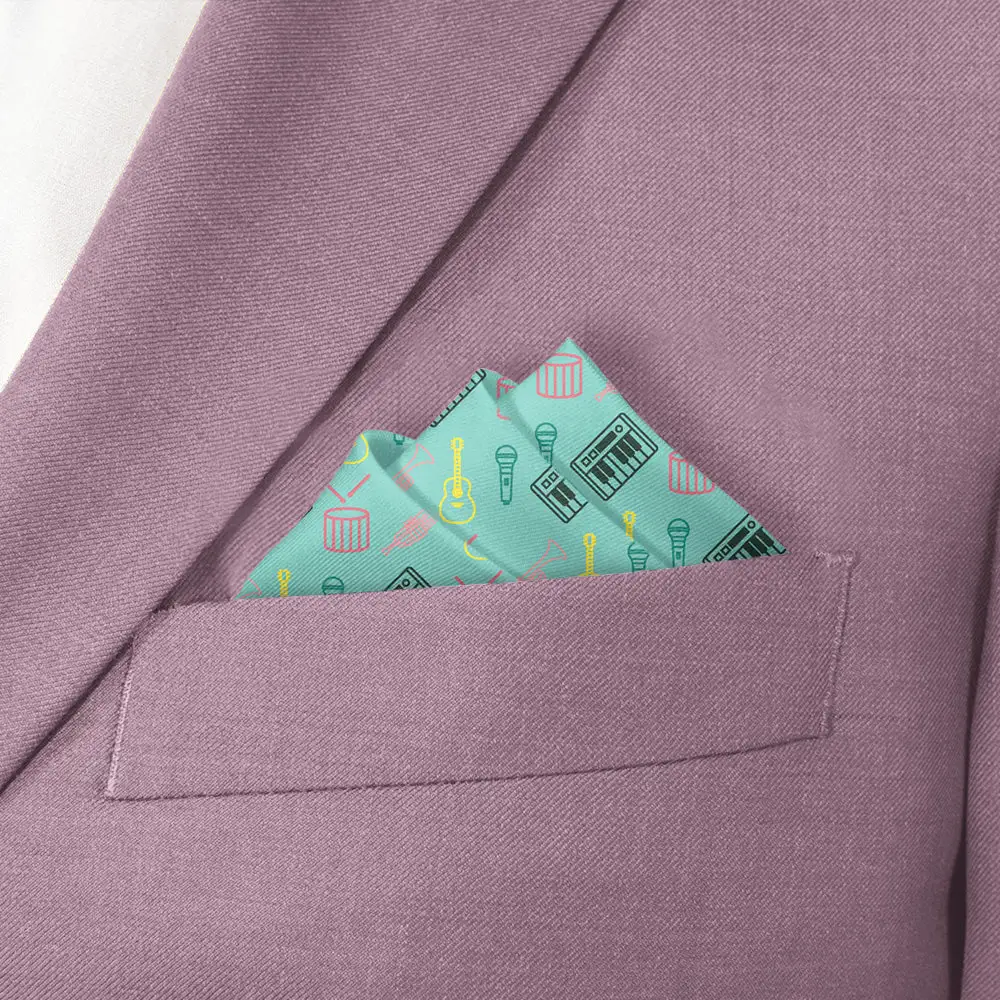 Elegant Distinctive Novelty Hobby Motif Pocket Square