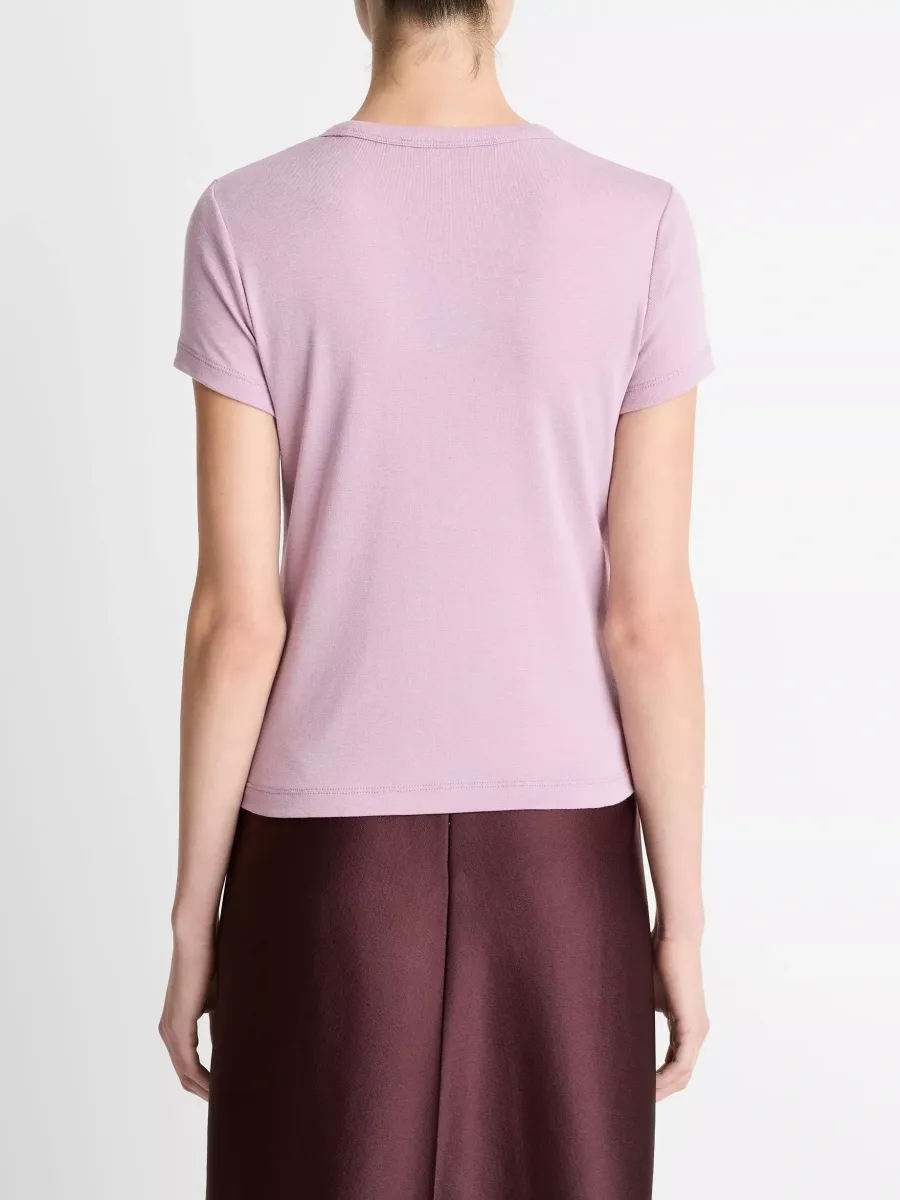 Cotton Blend Round Neck T-Shirt