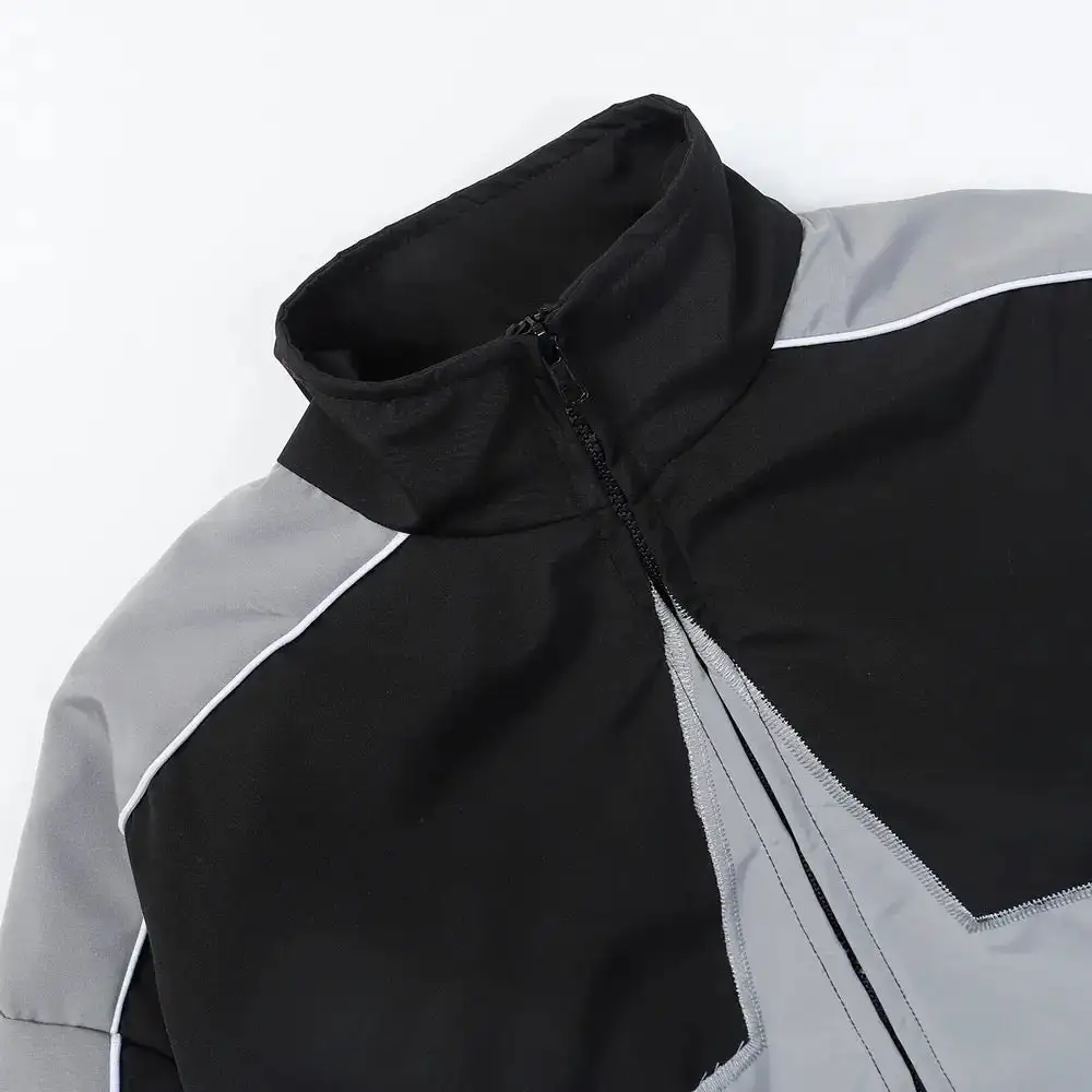 Star Print Zipper Jacket