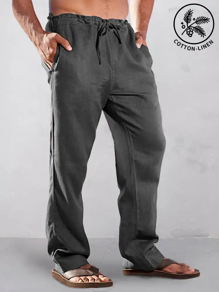 High Waist Linen Pants