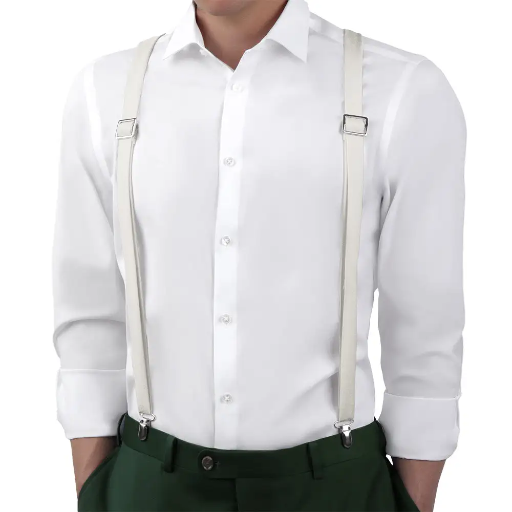 Classic Clean Solid Tone Suspenders