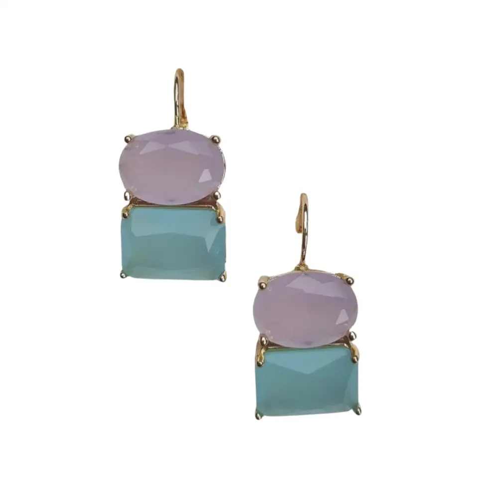 Divinity Gem Earrings - Mint