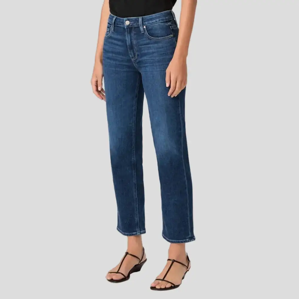 Straight-Leg Ankle-Length Mid-Rise Women's Jeans