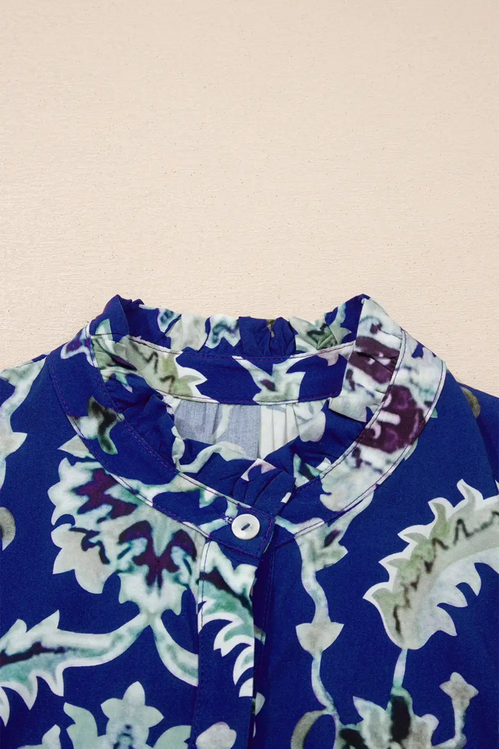 Wearable Cut Floral Printed Ruffle Dress
