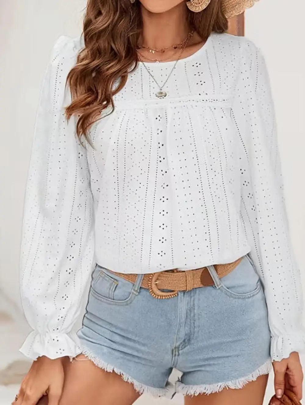 Cutout Long Sleeve Top