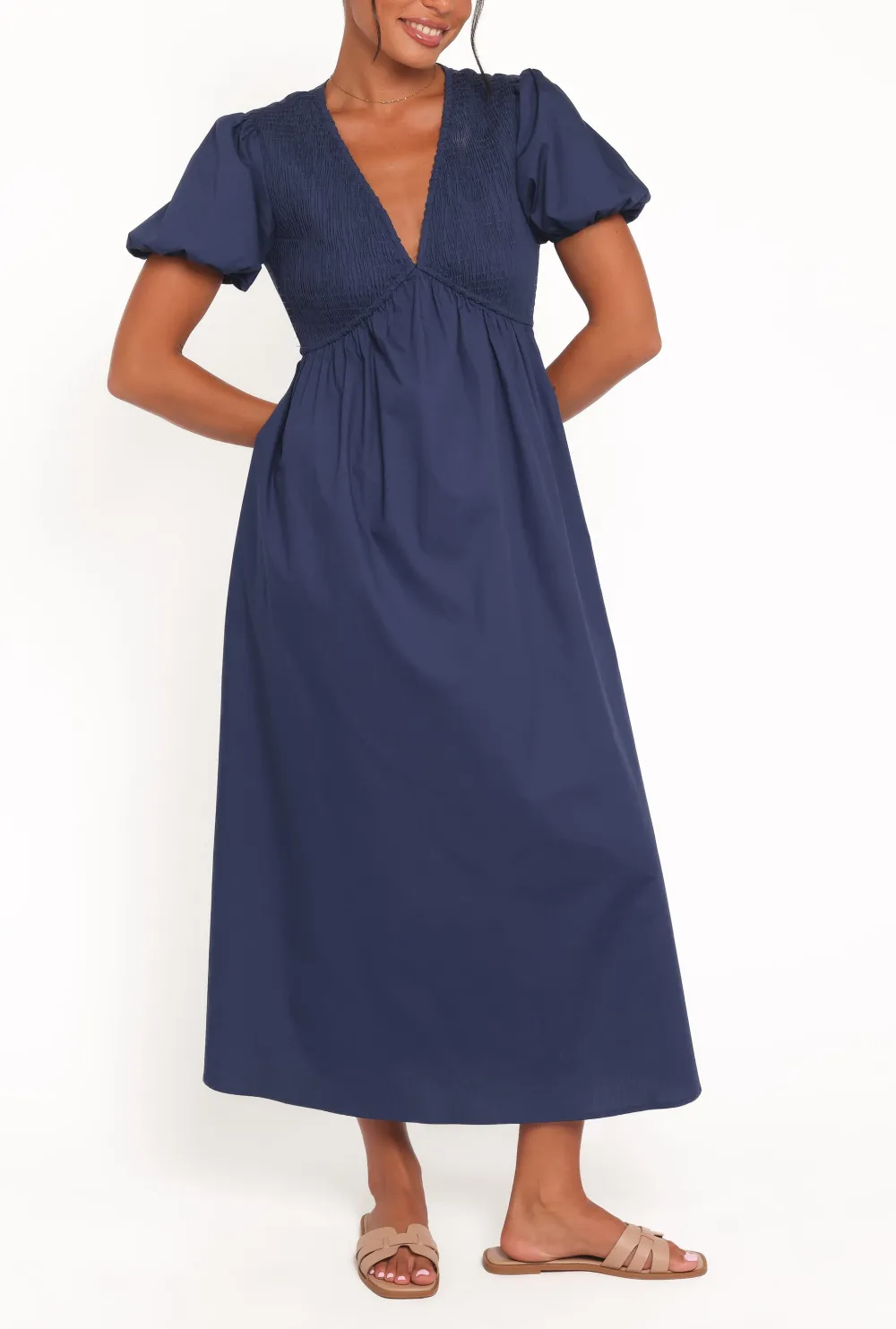 Elegant V-Neck Maxi Dress