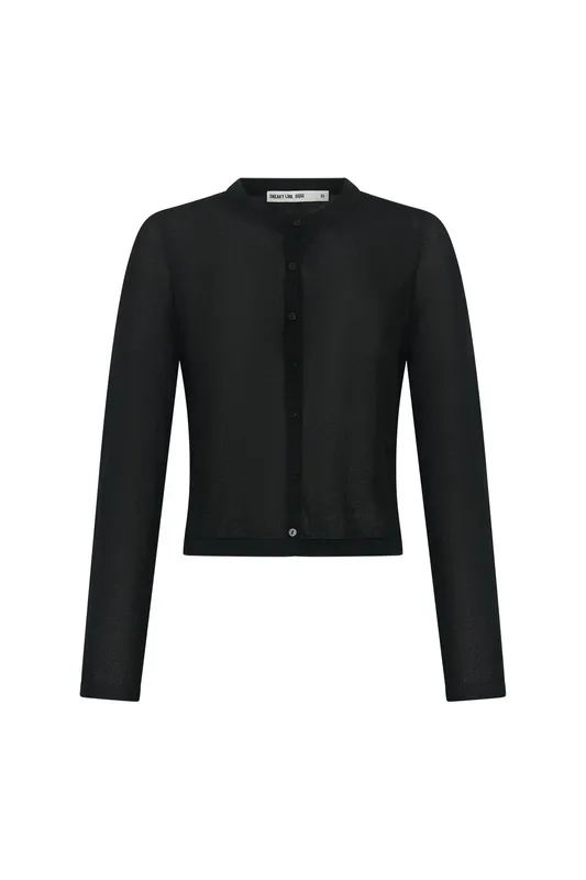 Black Knit Cardigan