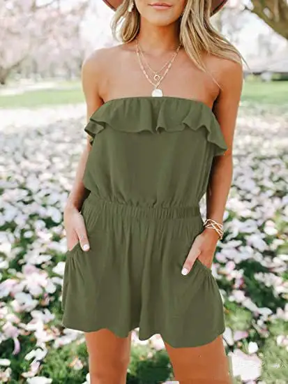 Effortless Casual Short-Sleeve Jumpsuit
