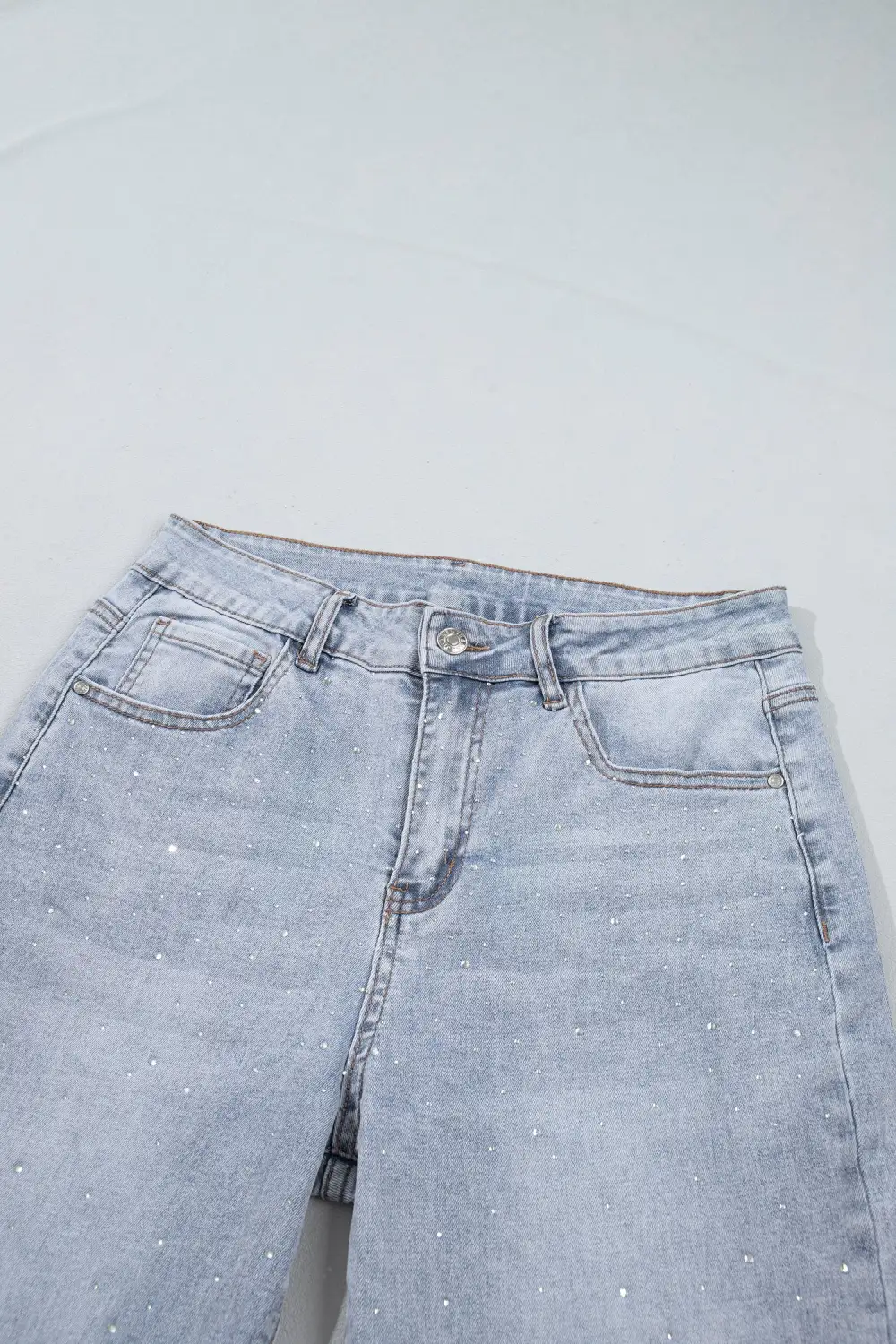 Women's Sparkle Detail Western Casual Shift Jeans