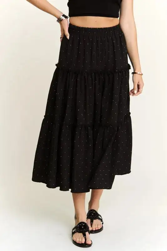 Tiered Rhinestone Skirt