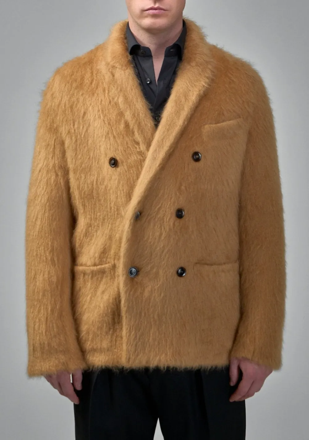 High-Collar Lightweight Blazer