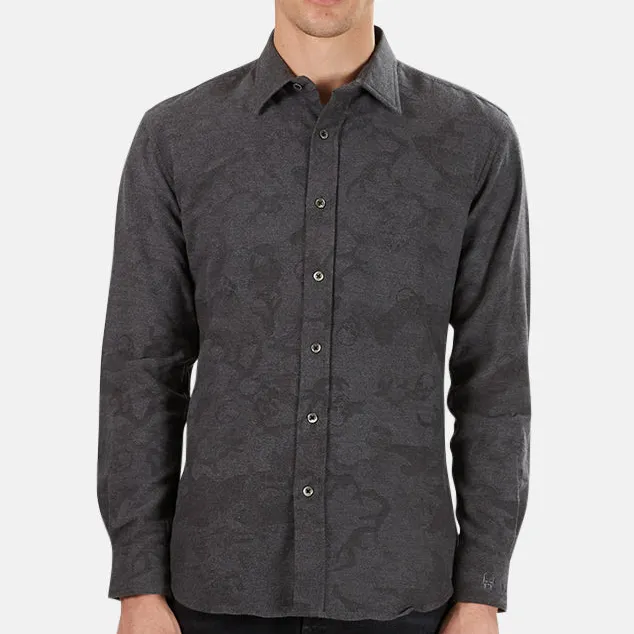 Cashmere Cotton Jacquard Shirt