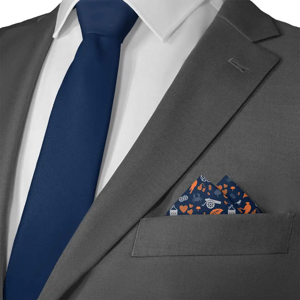Neat Streamlined Suit Pocket Square