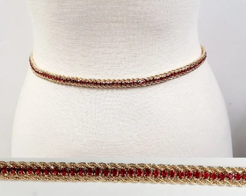 Artful Stone Accent Waist Belt