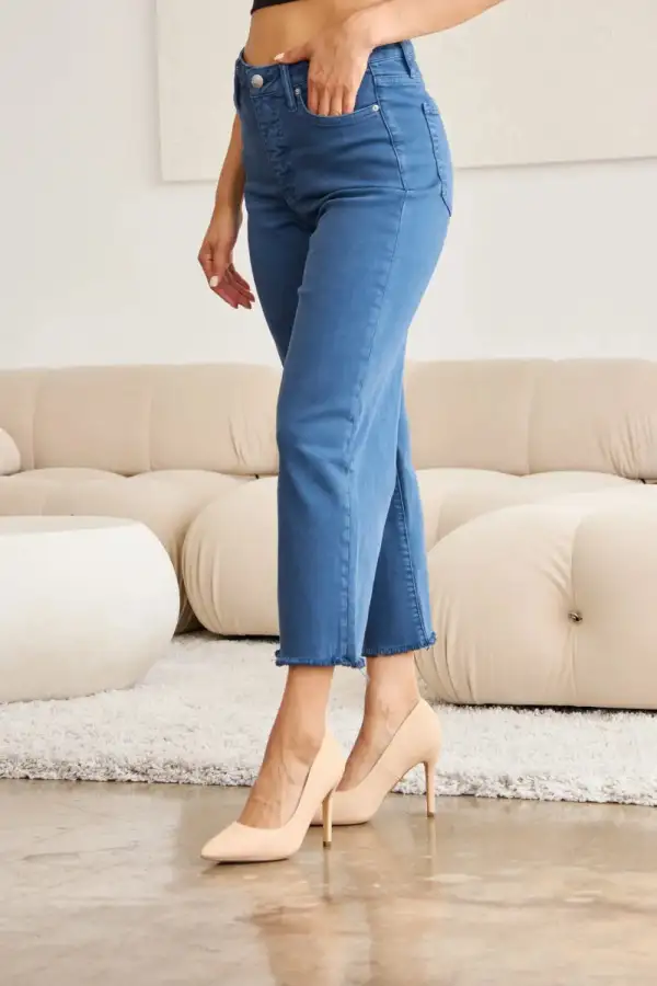 High-Waist Tummy-Control Denim Jeans