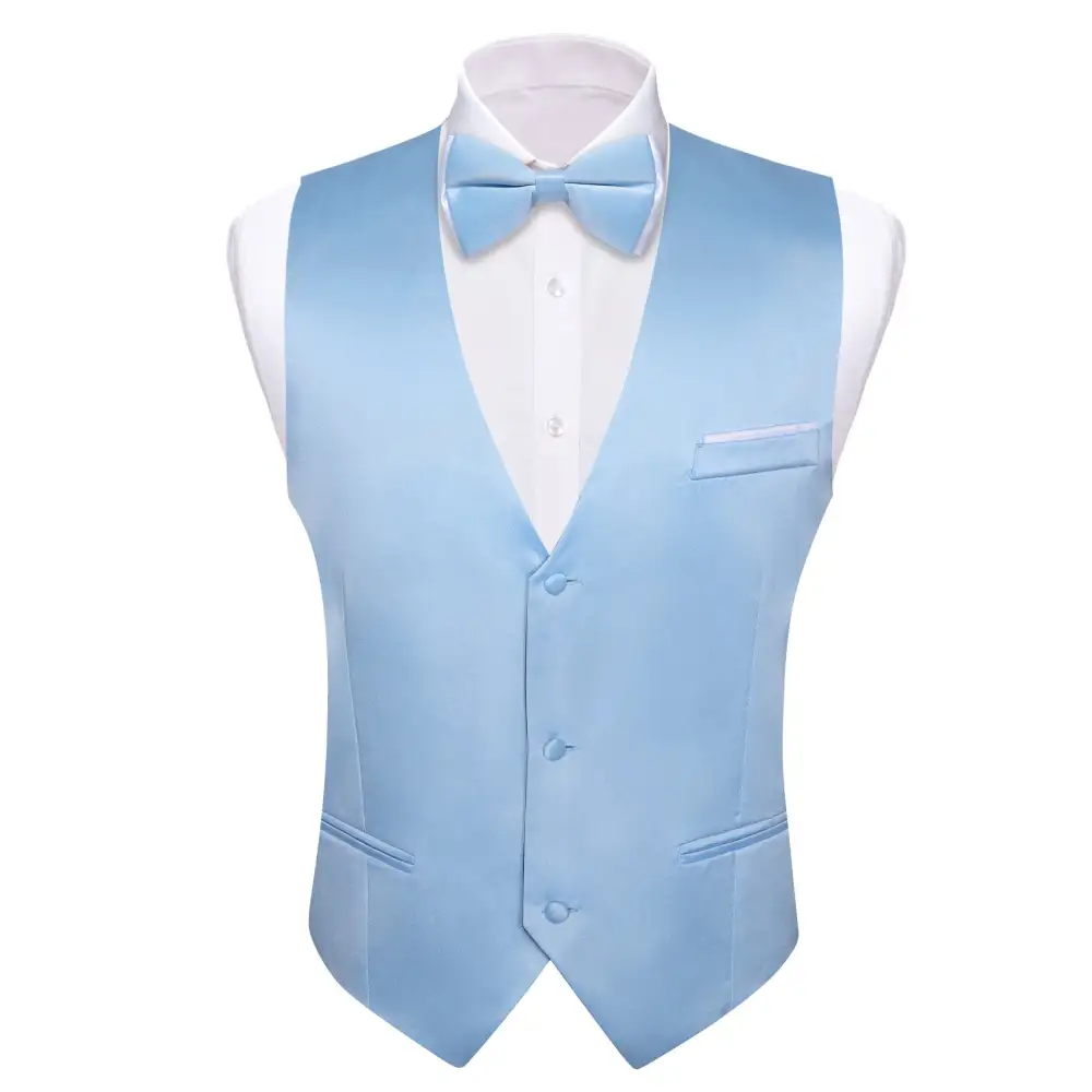 Solid Dress Vest Set