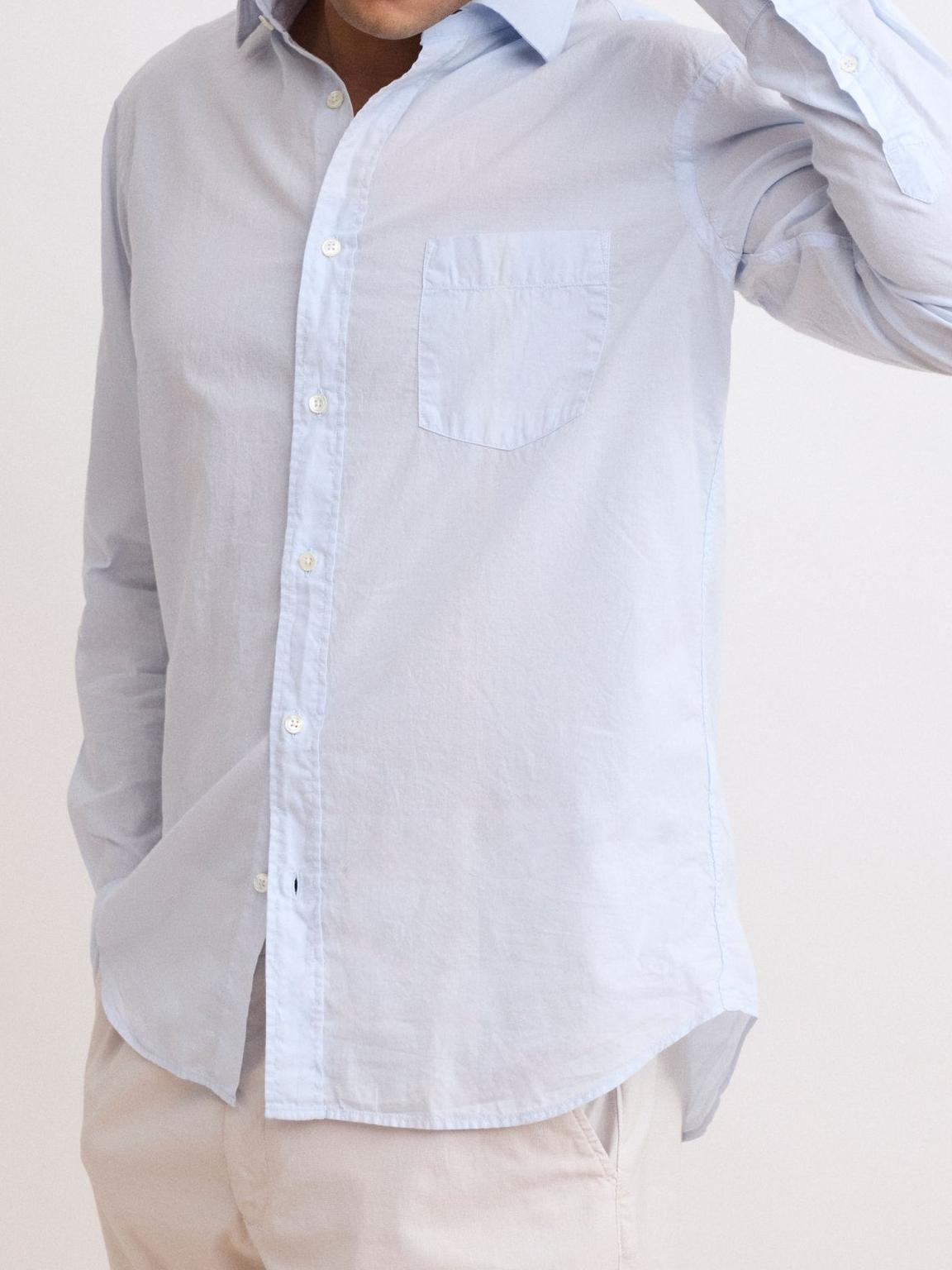 Casual Soft And Comfortable Light Blue Shirt