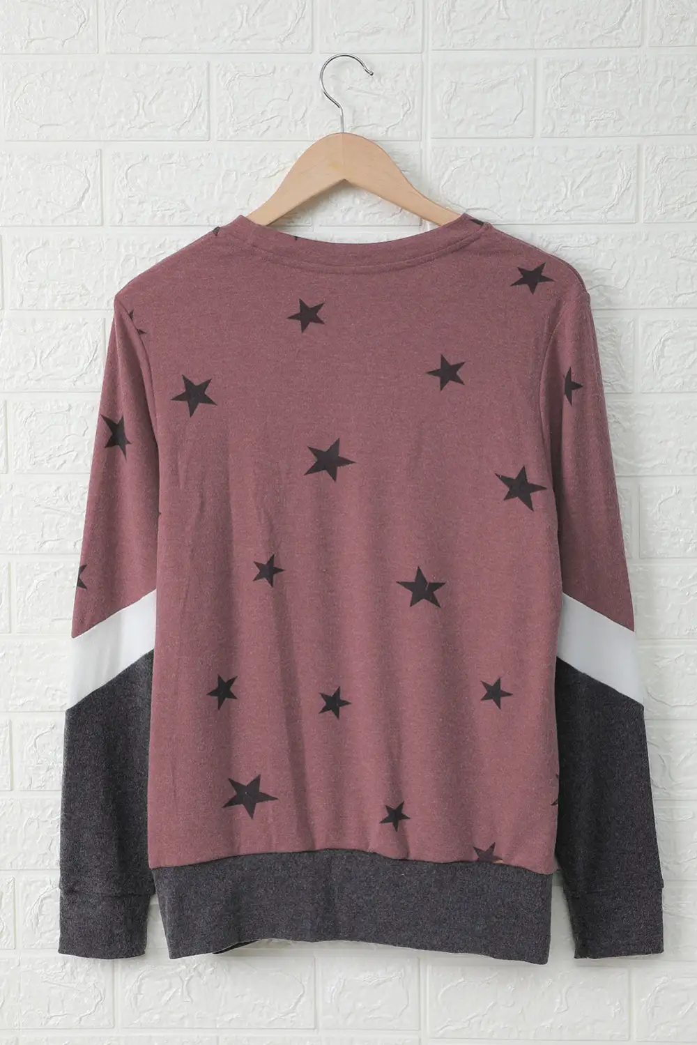 Star Color Block Sweatshirt