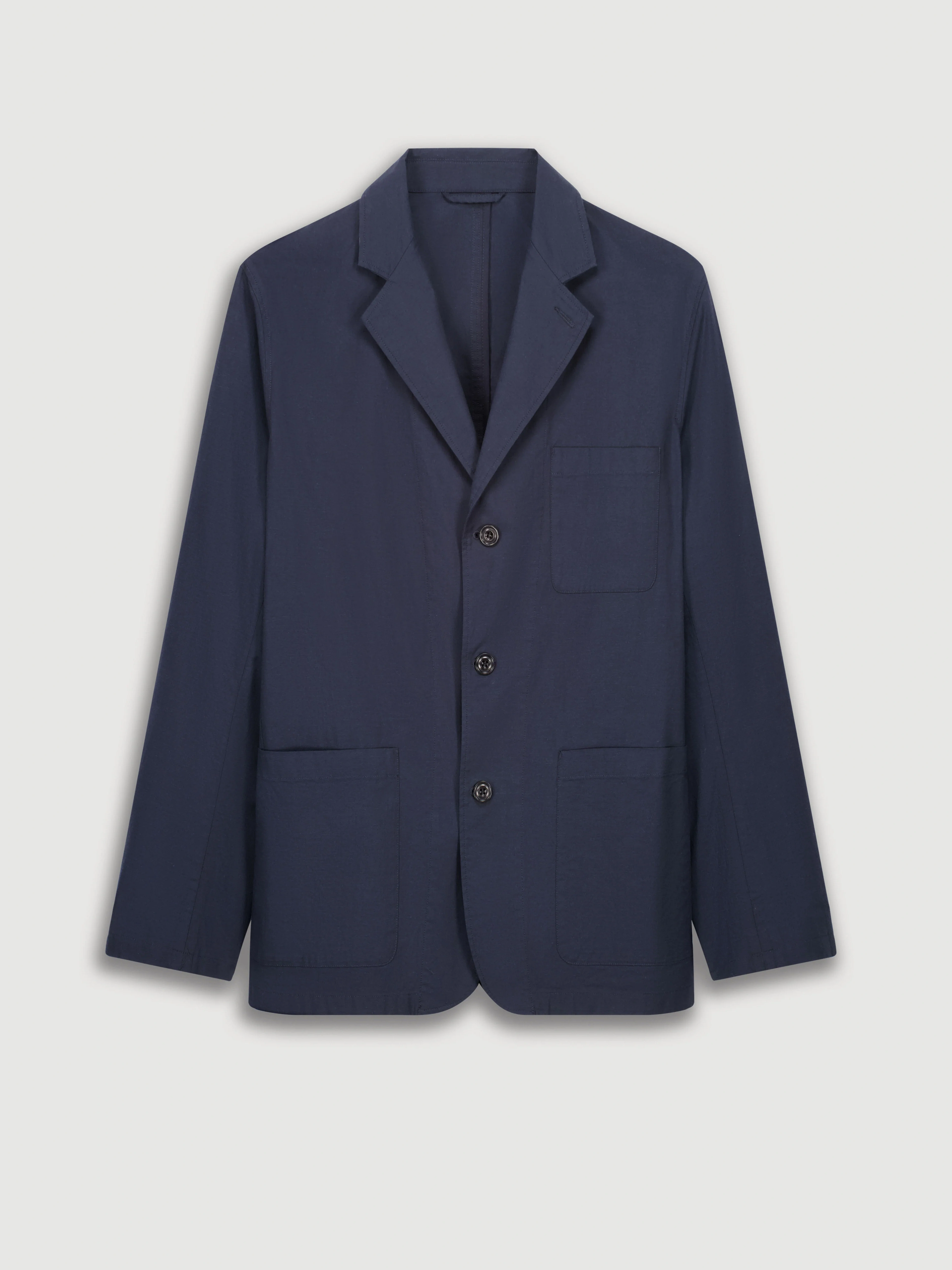 Men's Deep Blue Cotton Jacket