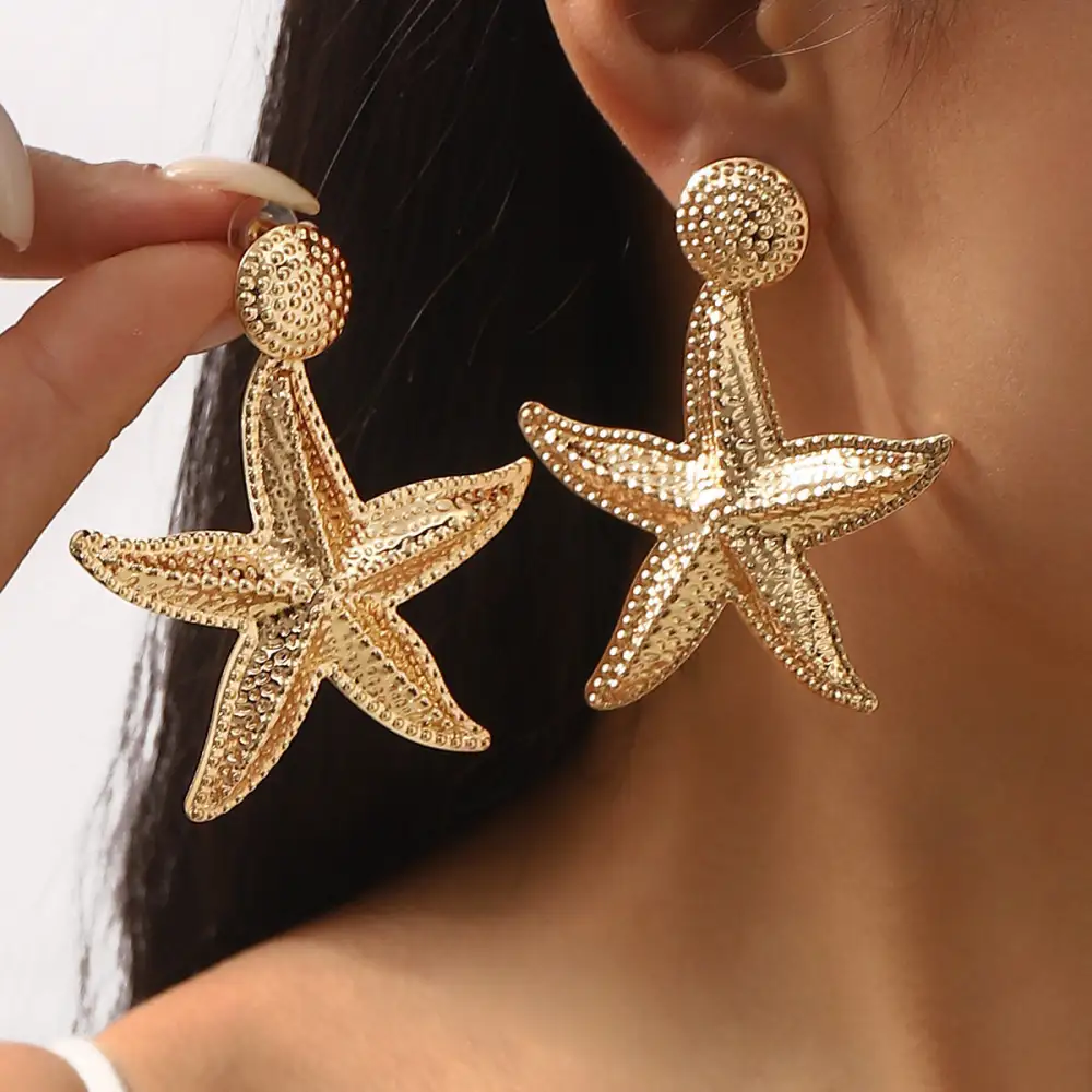 Starfish Shell Earrings