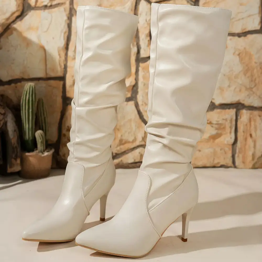 Refined Pointed Toe Stiletto Boots