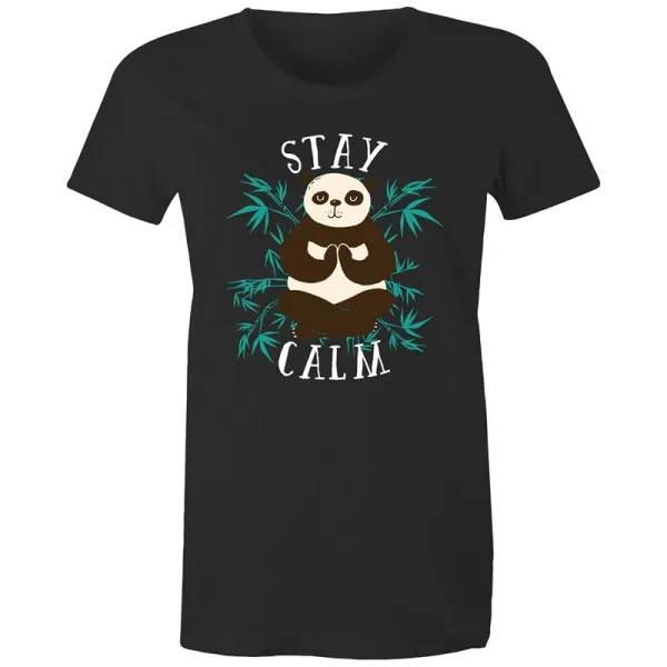 Yoga Stay Calm Panda T-Shirt