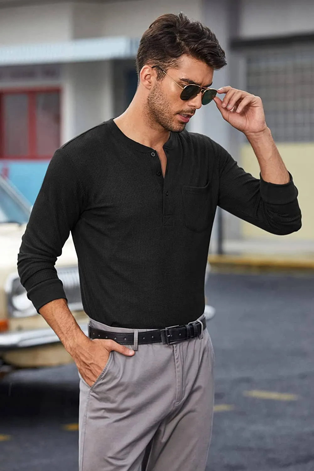 Soft Stretch Knit T-Shirt