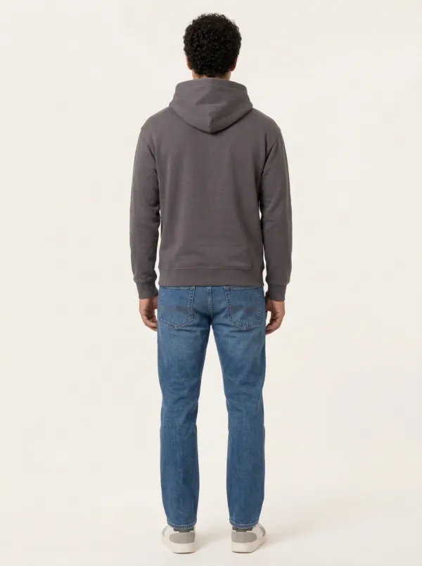 Men's Mountain-Graphic Pullover Kangaroo-Pocket Hoodie & Jeans Set