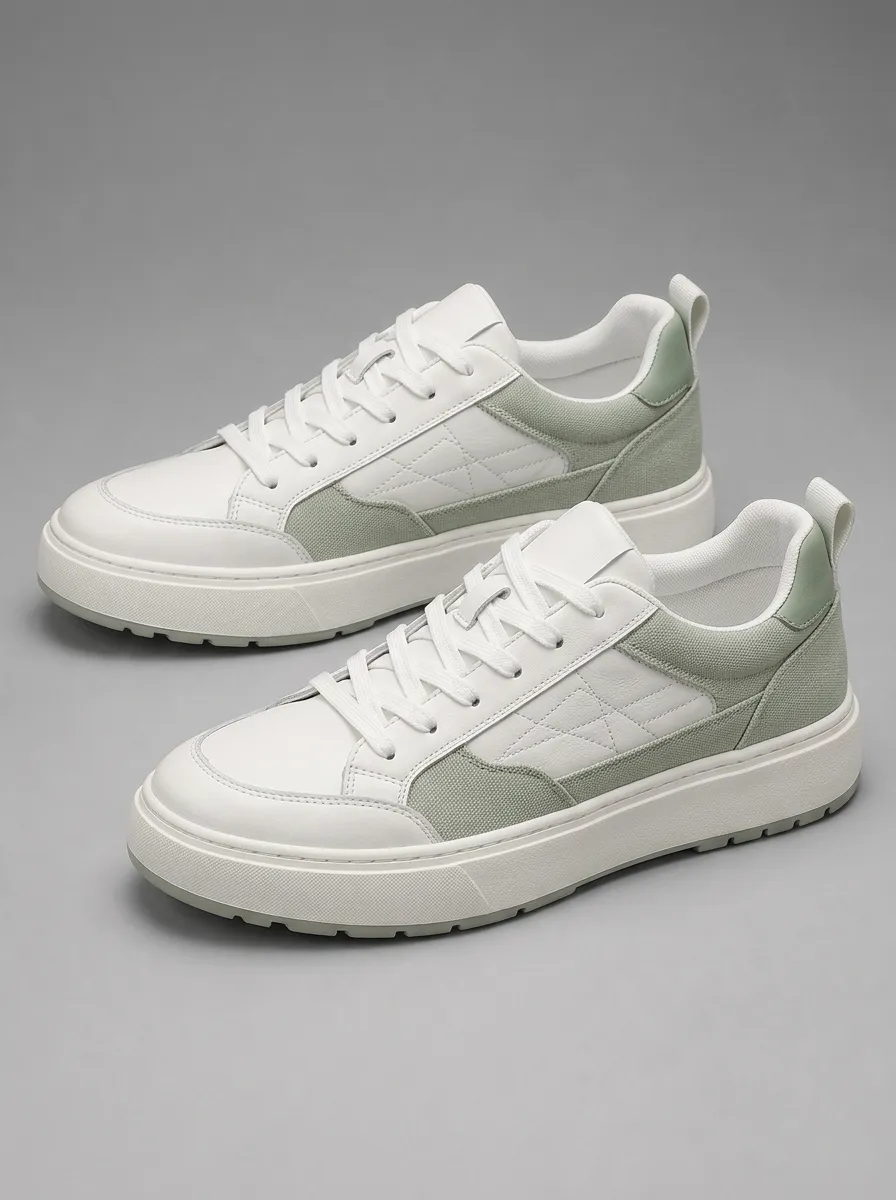 Men's Star Pattern Stitched Skate Shoes