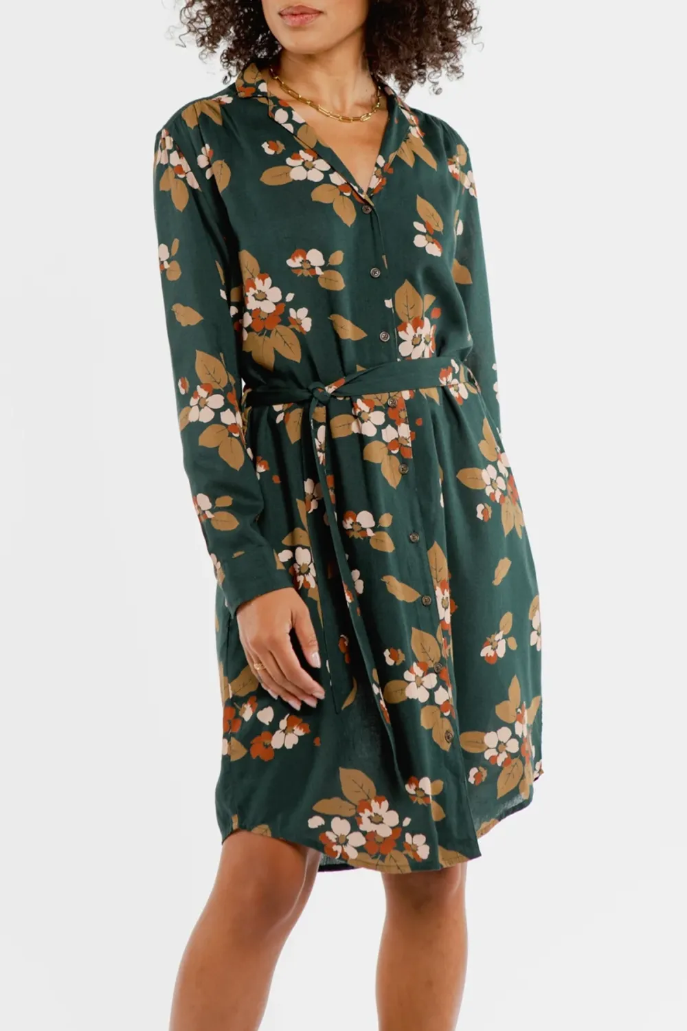 The V-Neck Shirt Dress