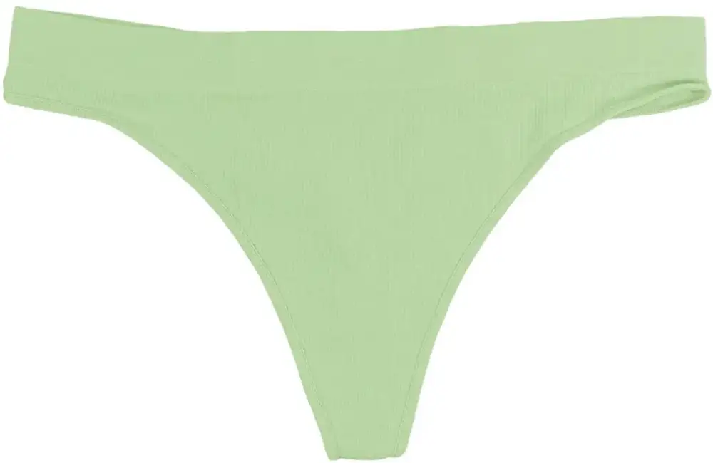 Tag-Free Ribbed Soft Thong Panty