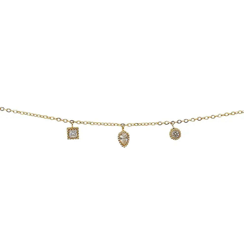 Droplet Zirconia Station Bracelet
