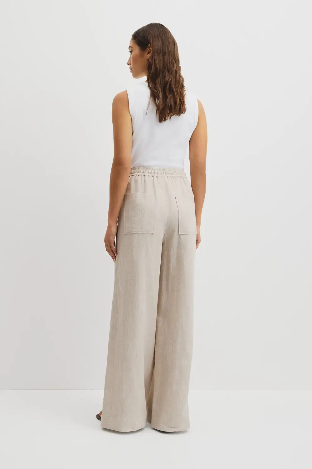 Women's Textured Linen Pants