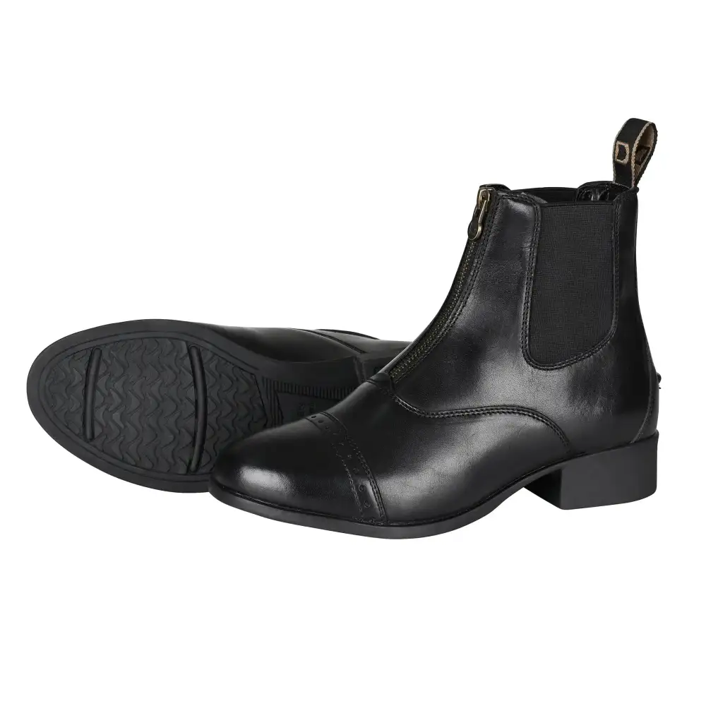 Zip Leather Paddock Boots