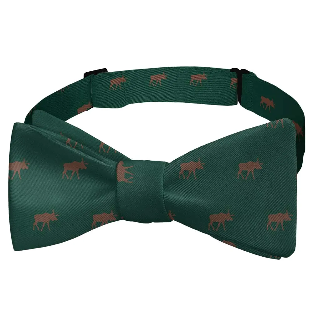 Moose Pattern Bow Tie
