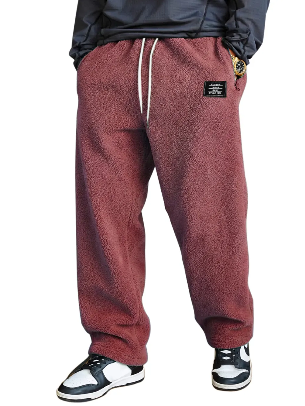 Straight Leg Relaxed Trousers