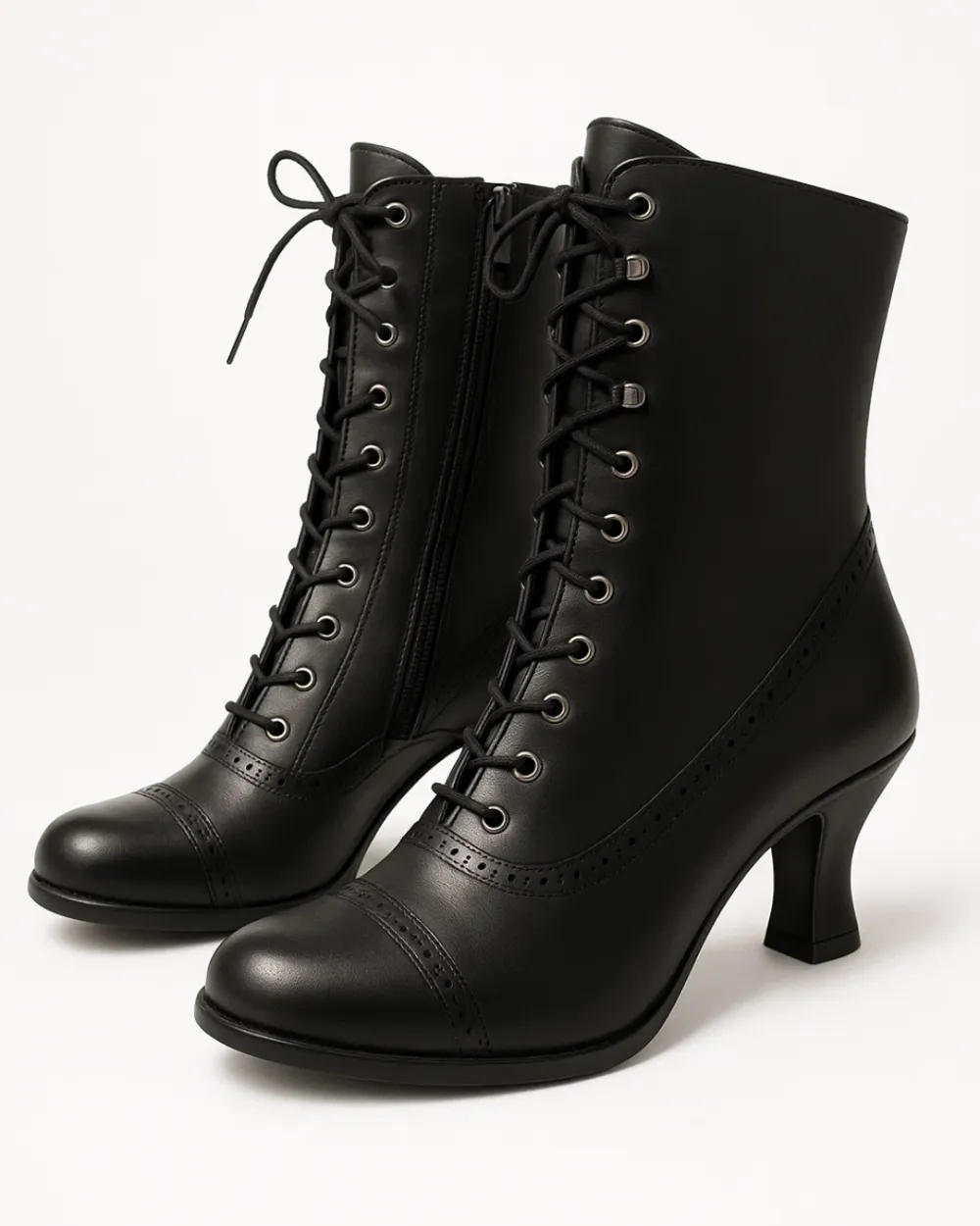 Retro Lace Up Ankle Boots
