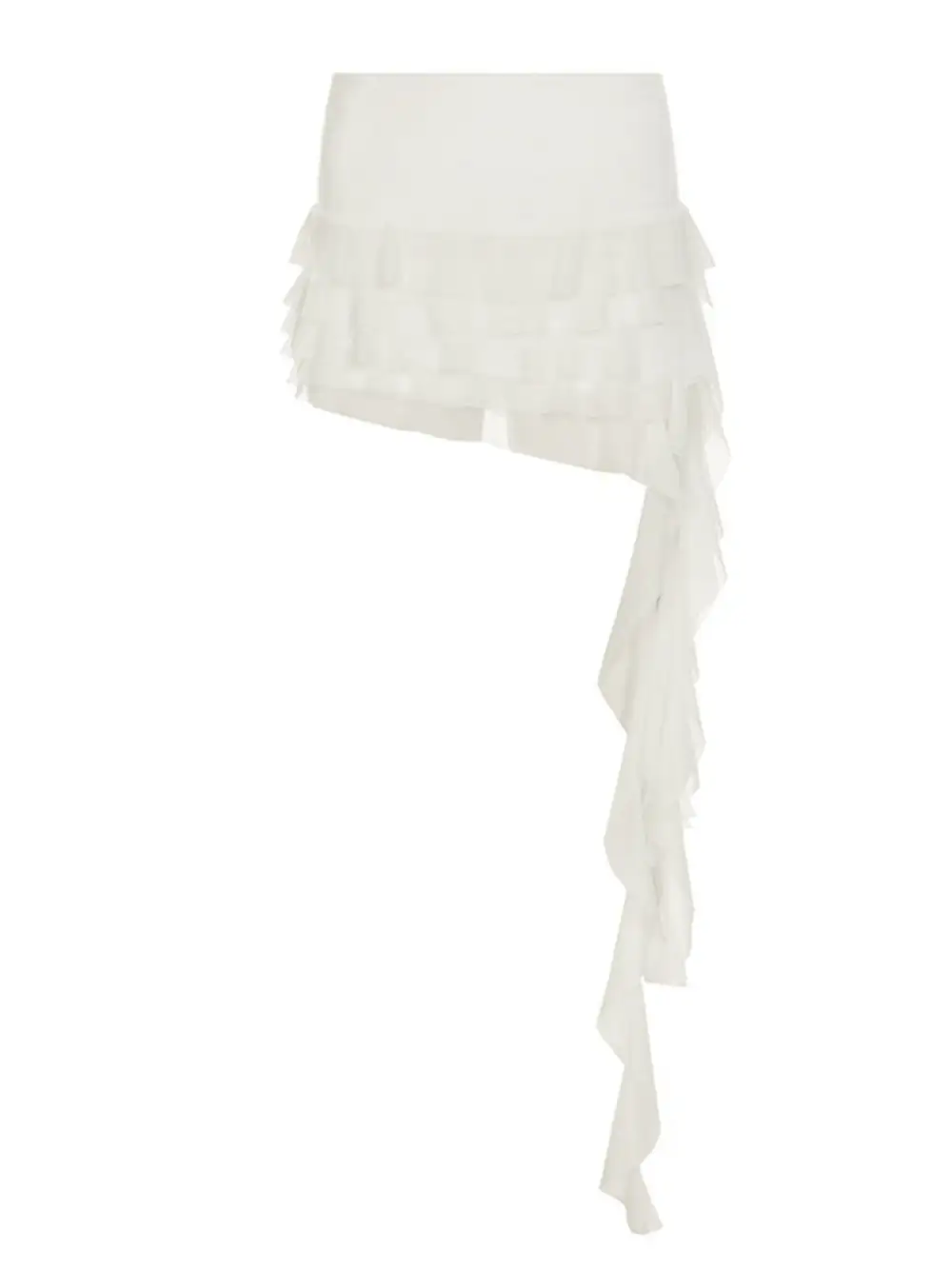 Soft Ruffle Trim Ruffled Detail Skirt
