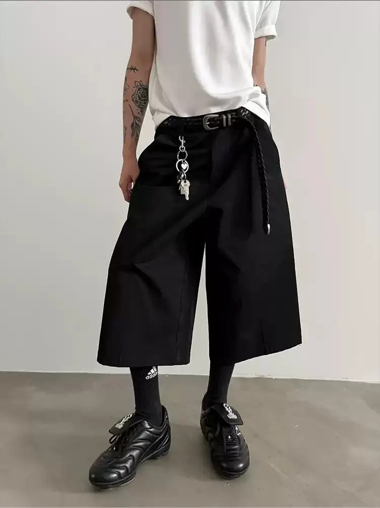 Wide Mid-Length Shorts