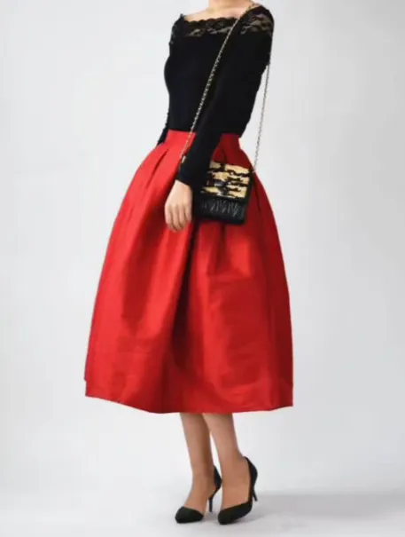 Classic Seaside Everyday Casual Polyester Skirt