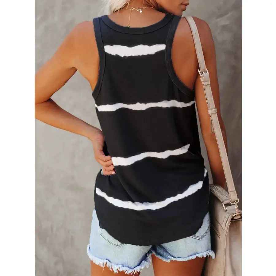 Full Size Round Neck Tank Top Plus