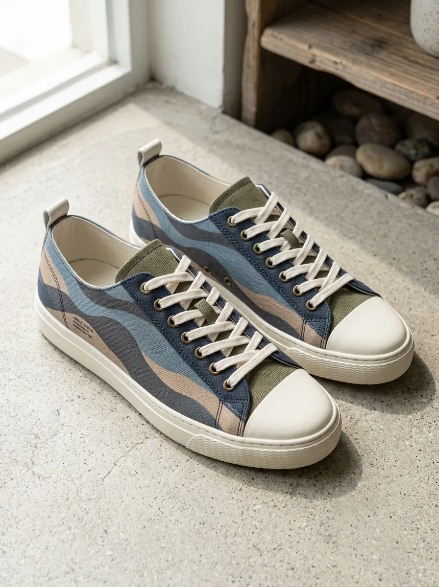 Wave Canvas Sneakers