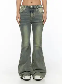 Regular-Fit Bootcut Jeans