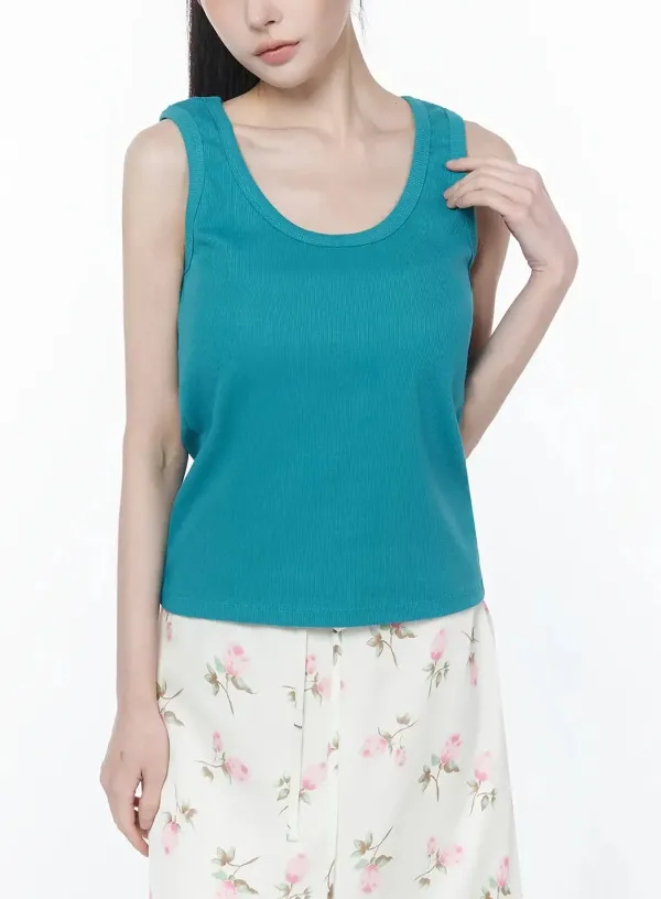 Casual Knit Loose-Fit Tank Top