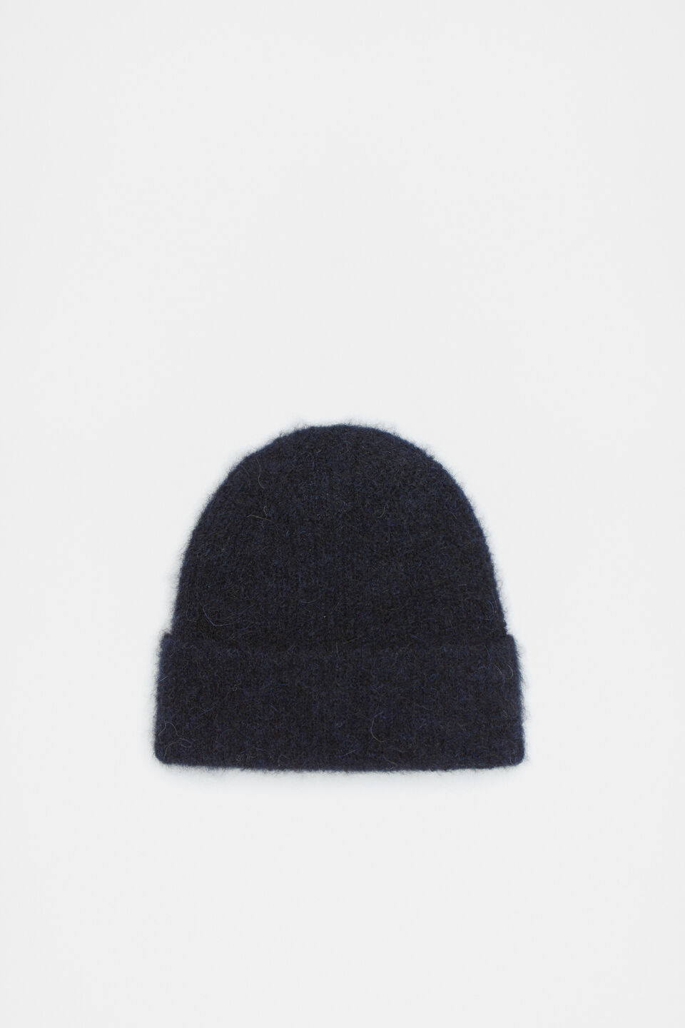 Black Chunky Rib Knit Hat