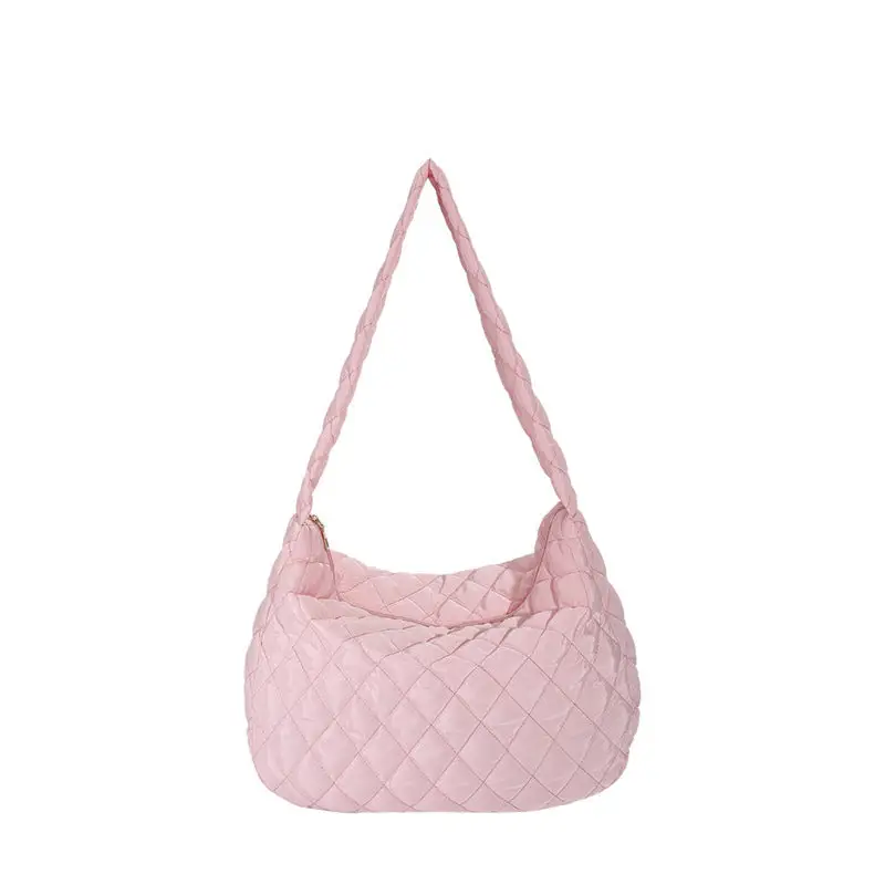 Winter Quilted Crossbody Bag Down Cloth Compact Soft